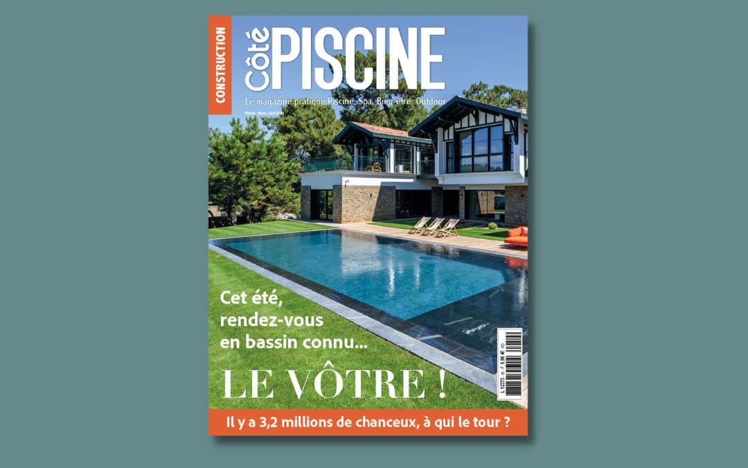Couverture magazine Côté Piscine reportage Piscines Ibiza